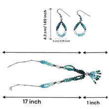 Alluring Vibrant Multi Colored Cubic Zirconia Necklace Earring Set