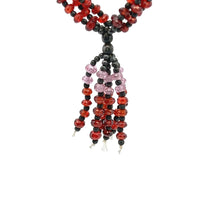 Lustrous Multi Colored Cubic Zirconia Beads Necklace