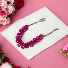 Ruby Natural Heart Briolette Facet Cut Beads Precious Bracelet