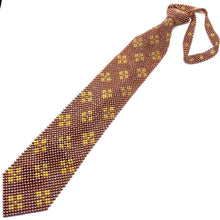 Handcrafted Diamond Pattern Pearl Tie Elegant Timeless Neckwear