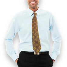 Handcrafted Diamond Pattern Pearl Tie Elegant Timeless Neckwear