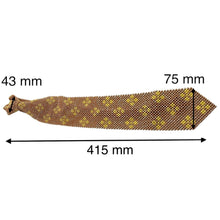 Handcrafted Diamond Pattern Pearl Tie Elegant Timeless Neckwear