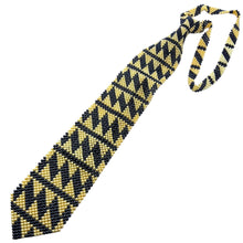 Handcrafted Chevron Pattern Pearl Tie Unique Modern Necktie