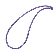 Natural Amethyst Africa Rondelle Facet Bead Gemstone Necklace Jewelry