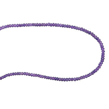 Natural Amethyst Africa Rondelle Facet Bead Gemstone Necklace Jewelry