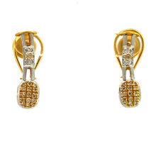 18K Two Tone Gold Pendant Earring Set with Natural Diamond Jewellery