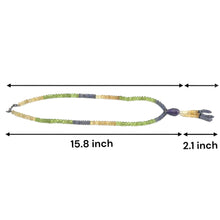 Peridot Natural, Citrine, Tanzanite, and Amethyst Necklace