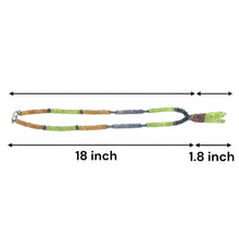 Citrine Natural, Tanzanite, Tsavorite, Peridot, and Spessartite Necklace