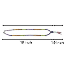 Pink Tourmaline Natural, Spessartite, Amethyst, Peridot, Aqua, and Citrine Necklace