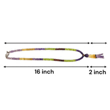 Amethyst Natural, Spessartite Garnet, Peridot, and Citrine Necklace