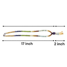 Citrine Natural, Iolite, Peridot, Aqua, Amethyst, and Spessartite Garnet Necklace