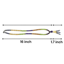 Spessartite Garnet Natural, Citrine, Tanzanite, Peridot, and Amethyst Necklace