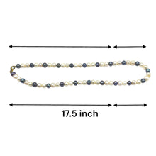 Pearl Classic Two-Tone White and Grey Necklace