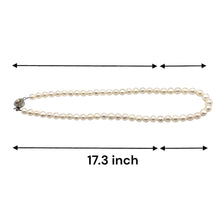 Pearl White Classic Plain Ringed Necklace