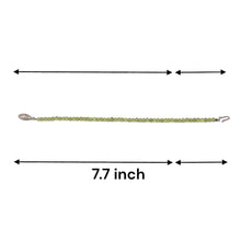 Peridot Natural Smooth 4mm Plain Ball Gemstone Bracelet