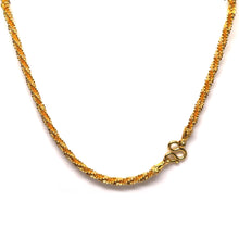 Micron Gold Plated Twisted Stylish Chain Necklace Jewelry