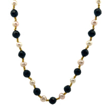 Natural Tourmaline & Pearl Gemstone Handmade Necklace