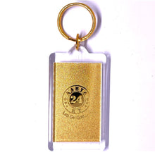 Goddess Lakshmi Blessing Keychain Laser Engraved 24K Gold Foil Good Luck Fortune Gift