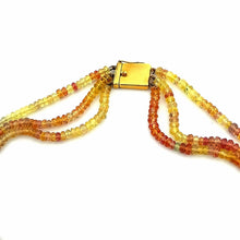 9K Yellow Gold Necklace Earring Set with Natural Diamond & Sapphire Beads Jewellery