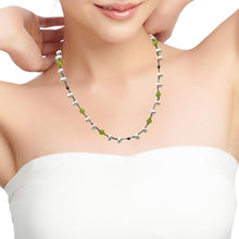 Pearl Elegant Gemstone Station Style Necklace
