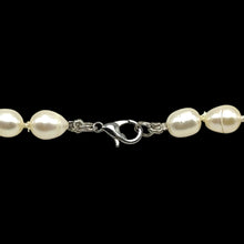 Pearl Plain Button White Necklace June Birthstone