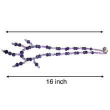 Natural Amethyst Ball & Rondelle Facet Cut Bead February Birthstone Necklace