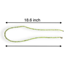 Natural Peridot 4mm Plain Ball Gemstone Necklace Jewelry