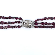 Natural Garnet Pear & Pearl Gemstone Handmade Necklace