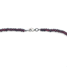 Natural Garnet Tyre Pearl Oval Rice Smooth Gemstone Necklace