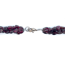 Natural Garnet with Smooth Pearl Gemstone Necklace