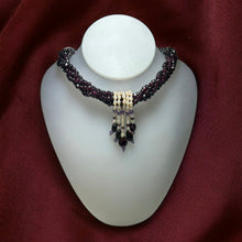 Natural Garnet Pearl Amethyst Birthstone Handmade Necklace