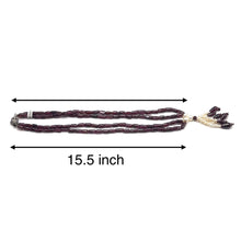 Natural Plain Garnet Tube & Pearl Gemstone Necklace