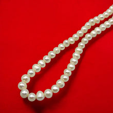 Pearl Classic White Plain Ringed Necklace Jewelry