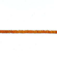 Carnelian Natural Rondelle Facet Bead Semiprecious Bracelet