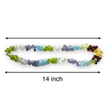 Natural Swiss Blue Topaz Citrine Prehnite Iolite White Topaz Garnet Peridot Gemstone Necklace