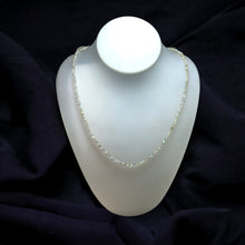 Natural Labradorite Rondelle Facet Cut Beads Gemstone Necklace