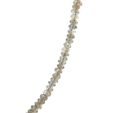 Natural Labradorite Rondelle Facet Cut Beads Gemstone Necklace