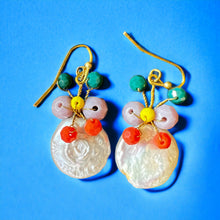 Handmade Earrings Boho Pearls Colorful Beads Jewelry