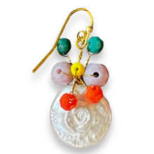 Handmade Earrings Boho Pearls Colorful Beads Jewelry