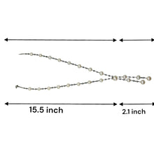 Classic Plain Pearl Lariat Station Necklace