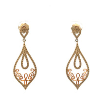 18K Yellow Gold Vintage Inspired Earring Mounting
