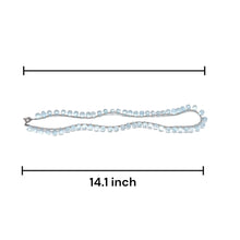 Blue Topaz Necklace Drop Briolette Cut Top Sky Blue Silver 925 Handmade Natural Gemstone Jewelry