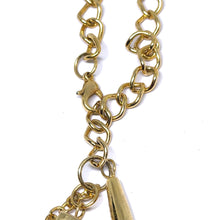 Three Layer Station Chain Gold Plated Fashion Necklace with Simulated Pearls – Elegant Layered Jewelry for Women