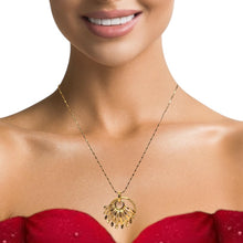 Yellow Plated Boho Style Sun Pendant Stainless Steel Necklace – Festive Inspired Bohemian Statement Piece