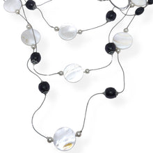 Elegant Multi 3-Layer Black Bead & Stones Long Necklace – Statement Fashion Jewelry for Women