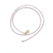Natural Rose Quartz Rondelle Facet Cut Beads Precious Necklace