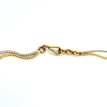 18K Two Tone Gold Necklace Earring Set with Natural Diamond & Pink Tourmaline Jewellery
