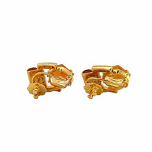 18K Two Tone Gold Pendant Earring Set With Natural Diamond & Citrine Birthstone Jewelry