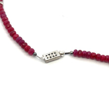 Natural Ruby Rondelle 4.5mm Facet Cut Beads Precious Necklace
