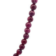 Natural Ruby Plain Ball Gemstone Precious Gemstone Necklace